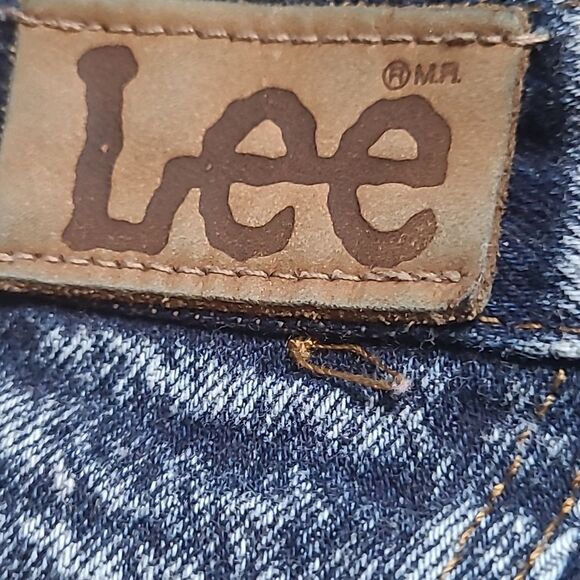 Vintage 80s Lee Women's acid washed High Rise Jeans, 12 M - Picture 9 of 10